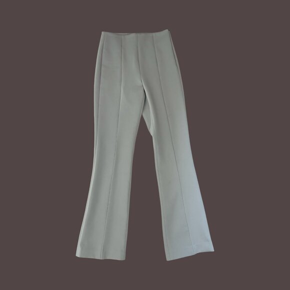 ZARA | High-Waisted Flared Pants – Neutral Dove Grey (XS) - Picture 3 of 6